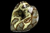 D Polished Utah Septarian Heart - Beautiful Crystals #123863-2